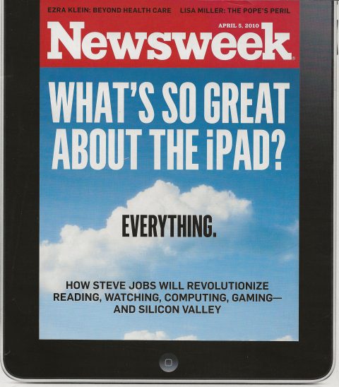 First iPad seen on the Newsweek Cover